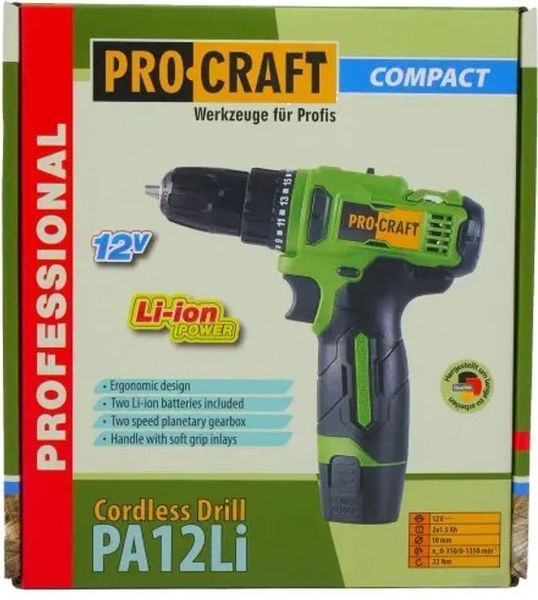 Шуруповерт Procraft PA12Li COMPACT 114561177 фото